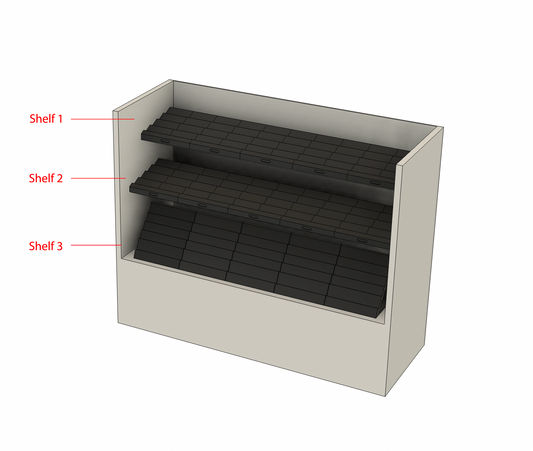Store Front Glass Showcase Risers